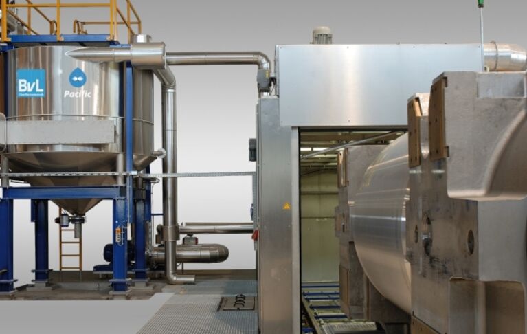 PacificTA mit Hochtank für Anlagen mit geringer Beladehöhe bzw. Grubentiefe