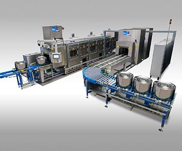 Reinigung von Trommeln für Wäschetrockner in kurzer Taktz